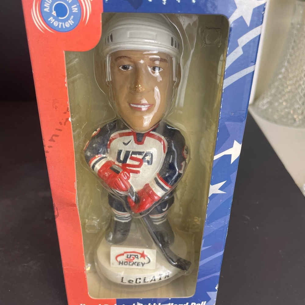 USA Hockey Bobblehead with Red and Blue Accents